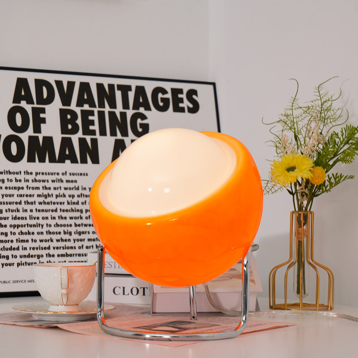 Bauhaus Camica Glass Globe Table Lamp