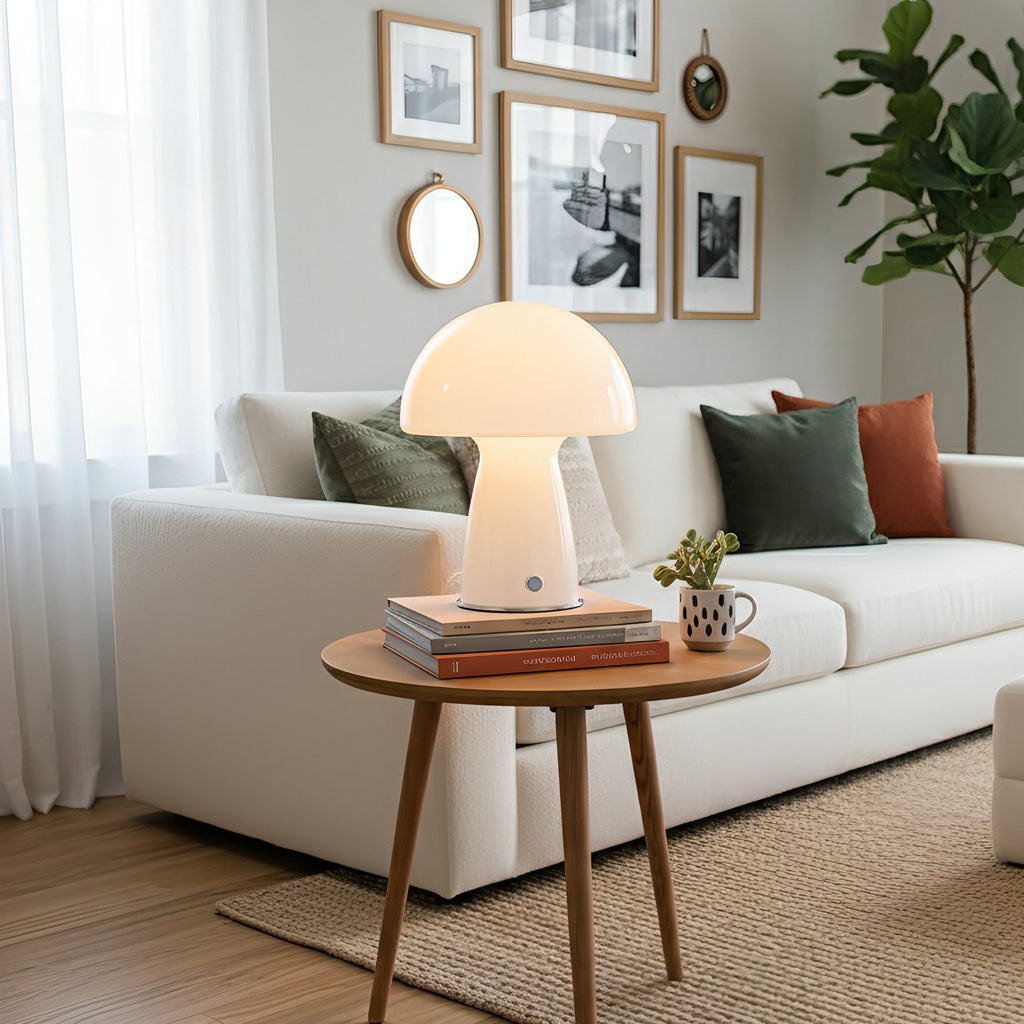 Bauhaus Mushroom Glass Table Lamp