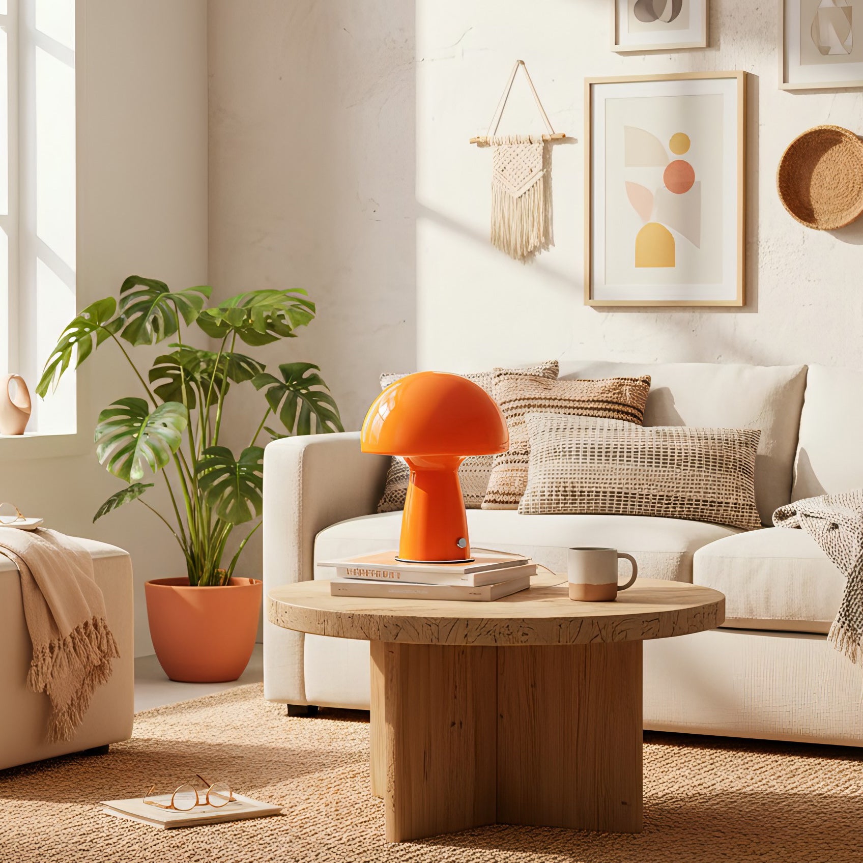 Bauhaus Mushroom Glass Table Lamp