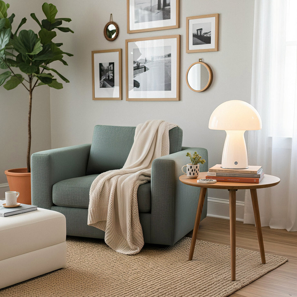 Bauhaus Mushroom Glass Table Lamp
