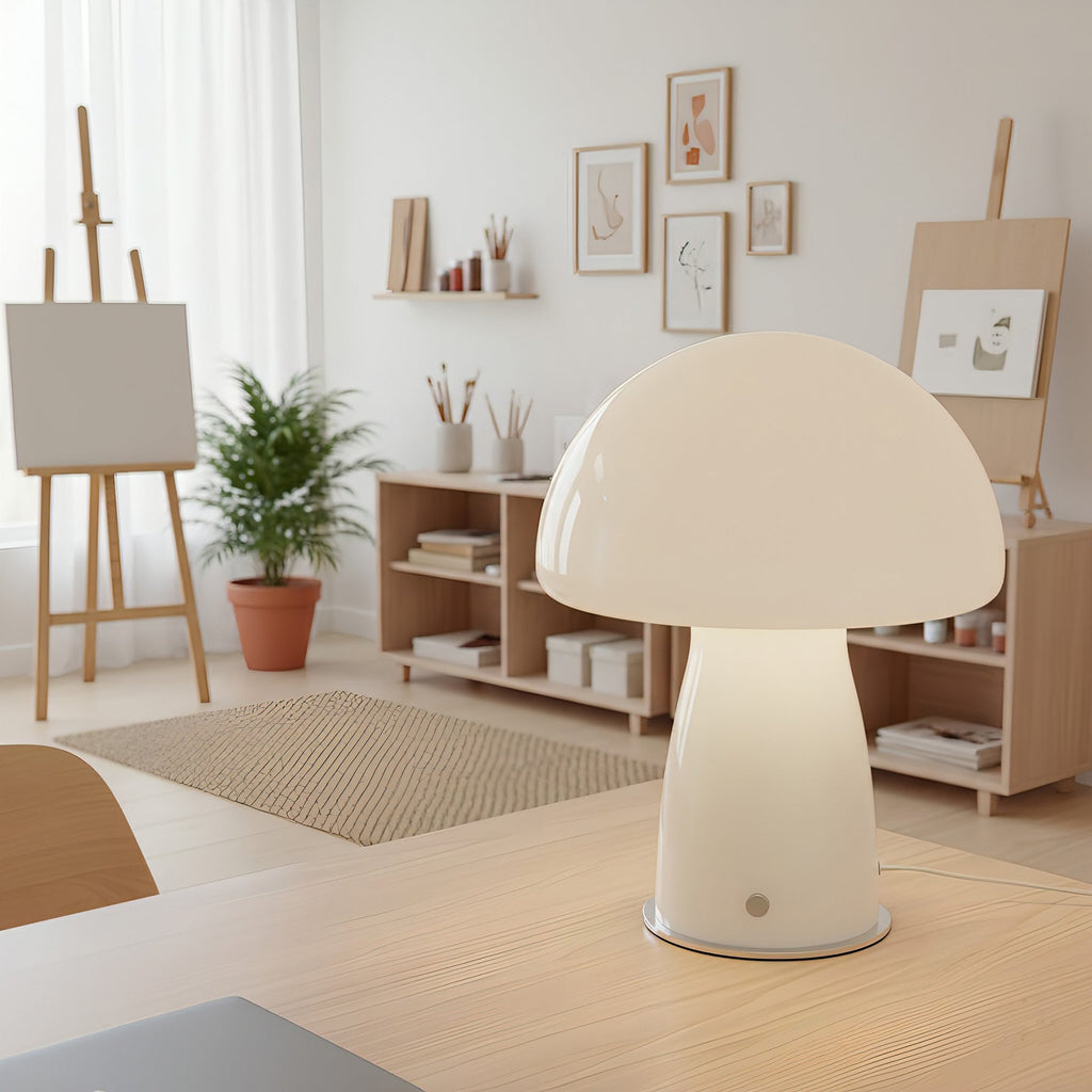 Bauhaus Mushroom Glass Table Lamp