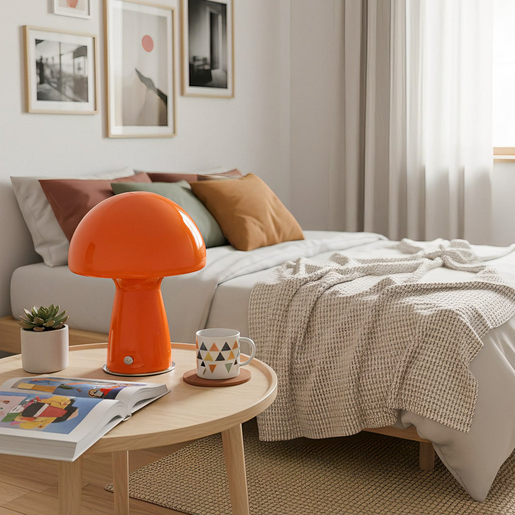 Bauhaus Mushroom Glass Table Lamp