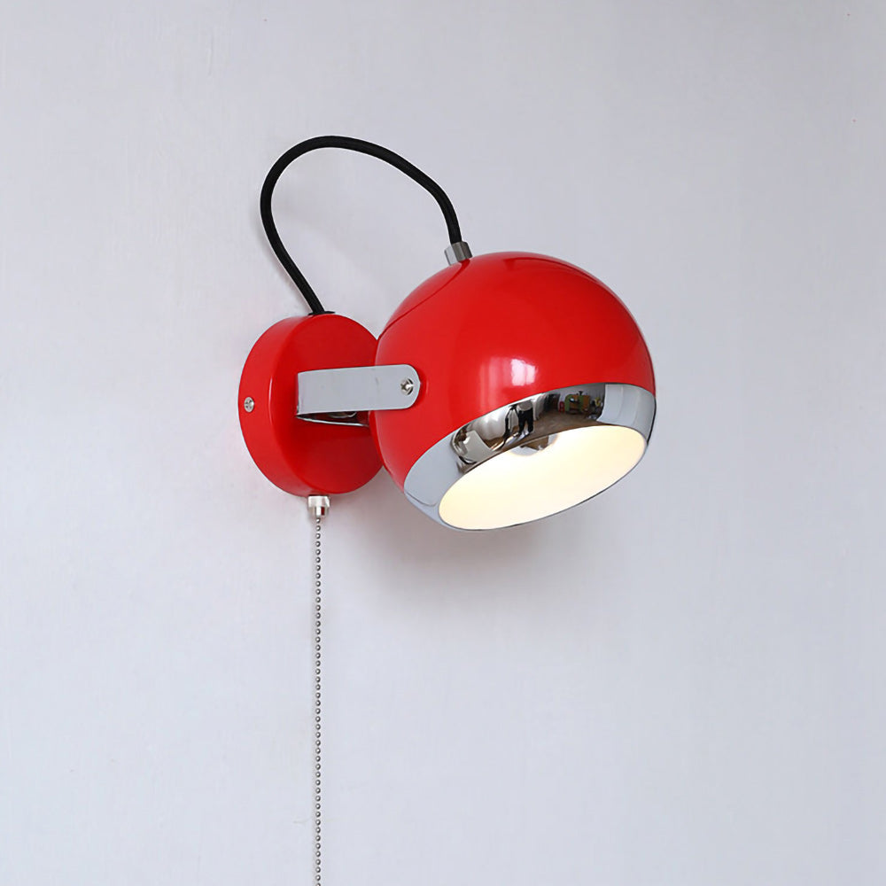 Bauhaus Sputnik Wall Sconce with Pull Cord