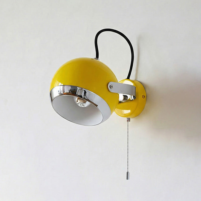 Bauhaus Sputnik Wall Sconce with Pull Cord