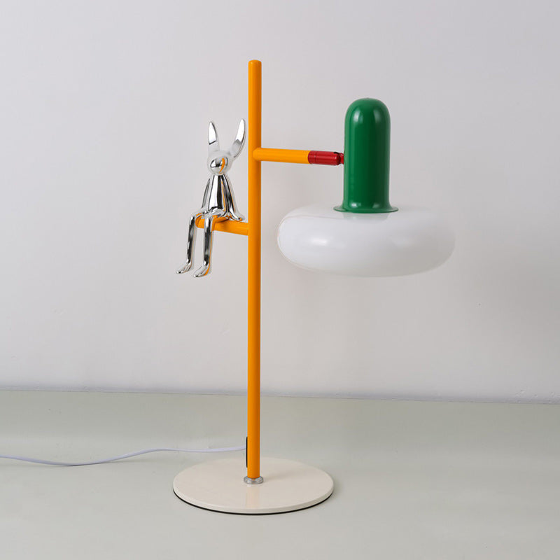 Baxter Chrome Rabbit Sculptural Table Lamp