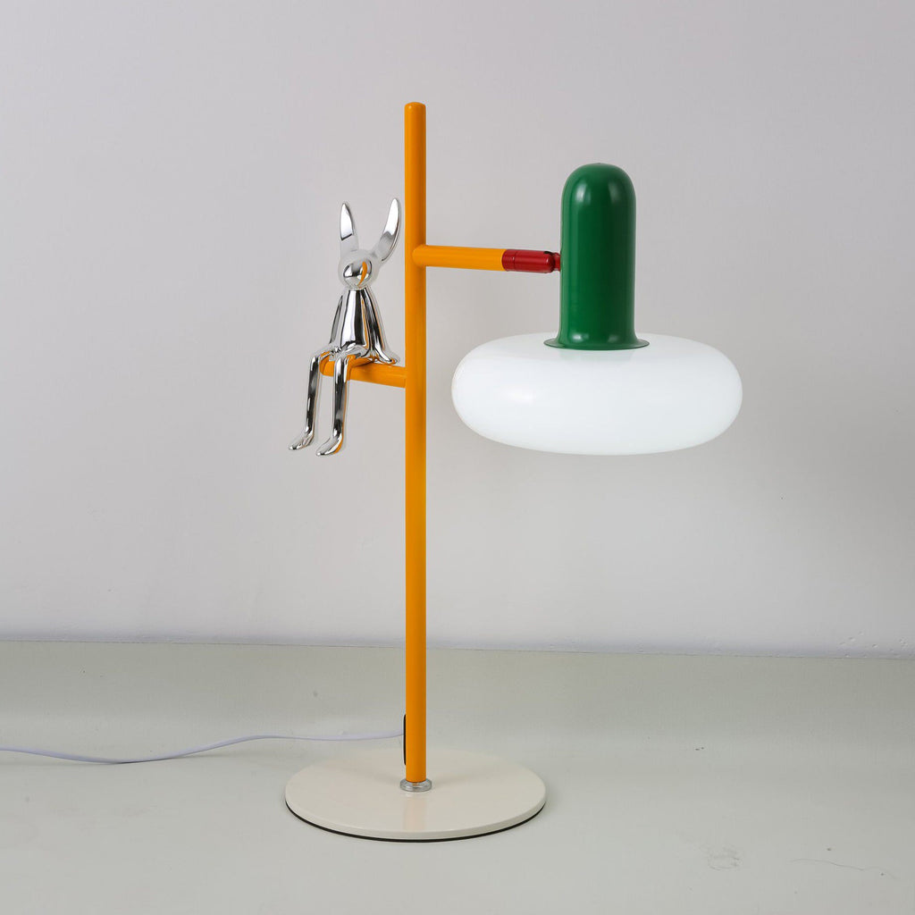 Baxter Chrome Rabbit Sculptural Table Lamp