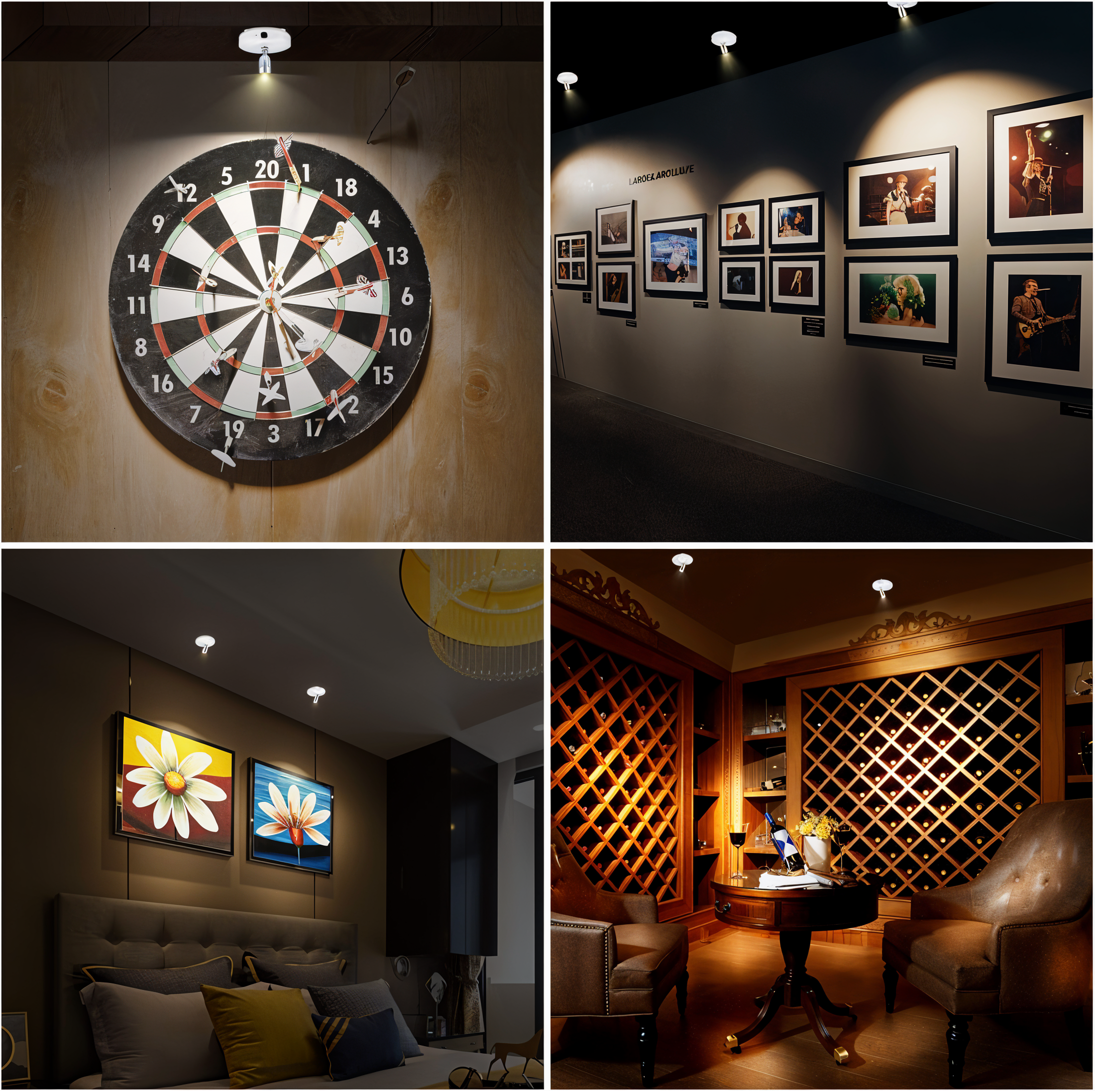 BeamLuxe: Wireless LED Wall Light – Dimmable Accent Lighting for Art & Decor