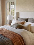 Brio Linen Pillow | Handmade with Tasseled Ends