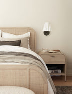 Maven Sconce Light | Ruffled Shade, Modern Transitional Design