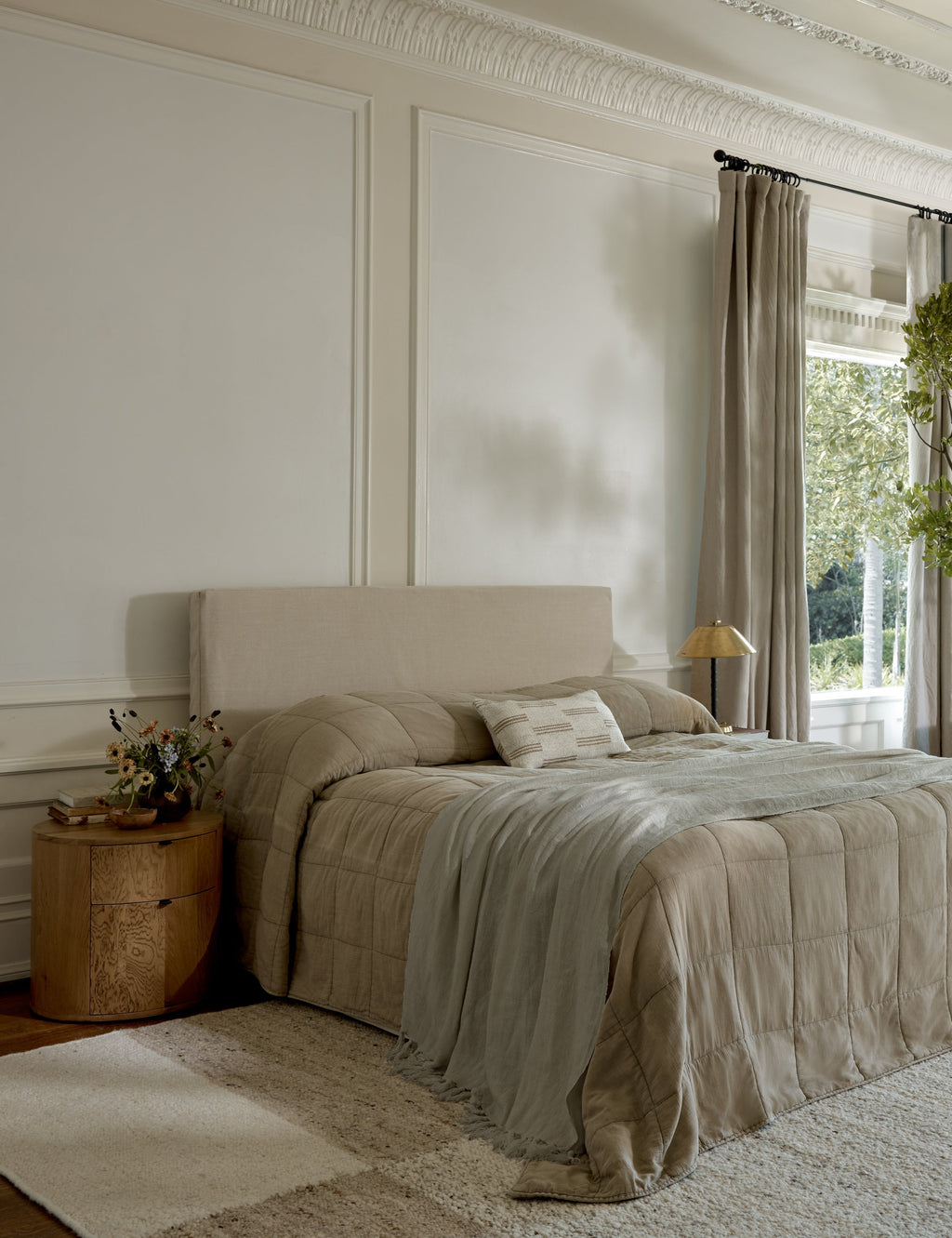 Bela Stripe Break Pillow | Minimalist Design, Subtle Color Palette