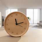 Alarm Clock Tabletop Silent Movement Minimalist Home Office
