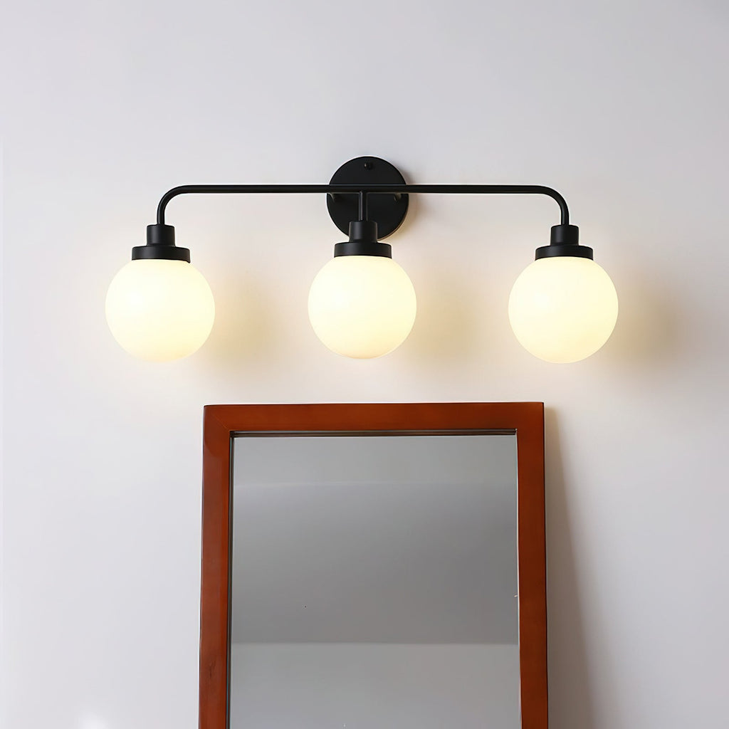 Belling Contemporary Glass-Shade Wall Light