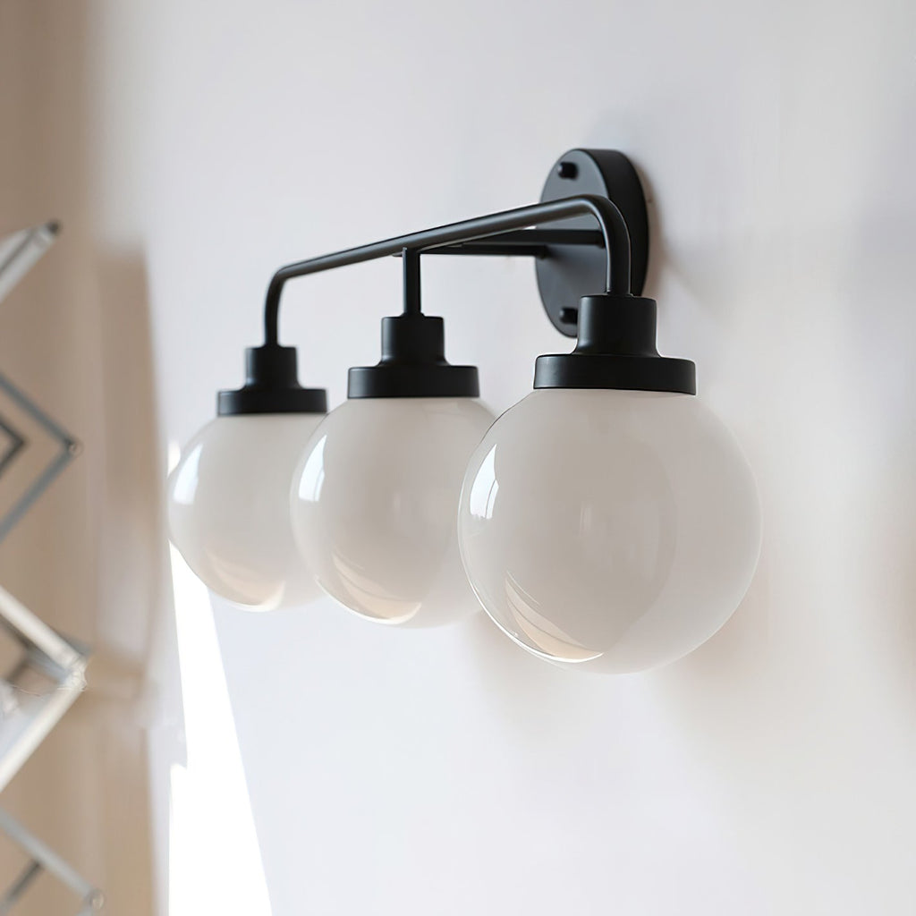 Belling Contemporary Glass-Shade Wall Light