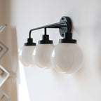 Belling Contemporary Glass-Shade Wall Light