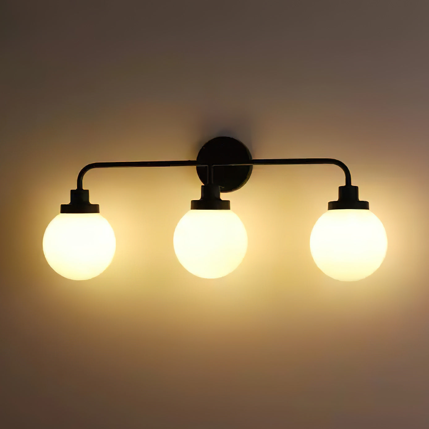 Belling Contemporary Glass-Shade Wall Light