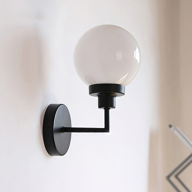 Belling Contemporary Glass-Shade Wall Light