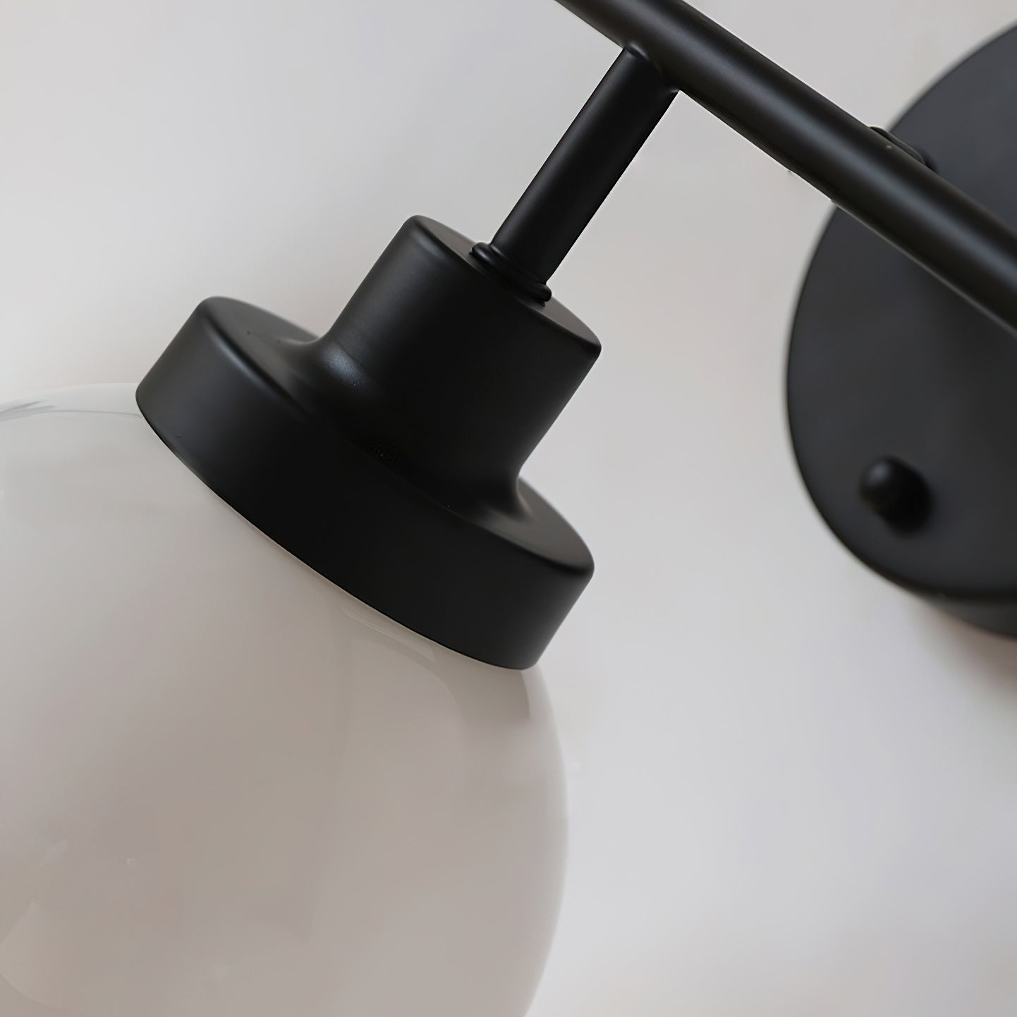 Belling Contemporary Glass-Shade Wall Light
