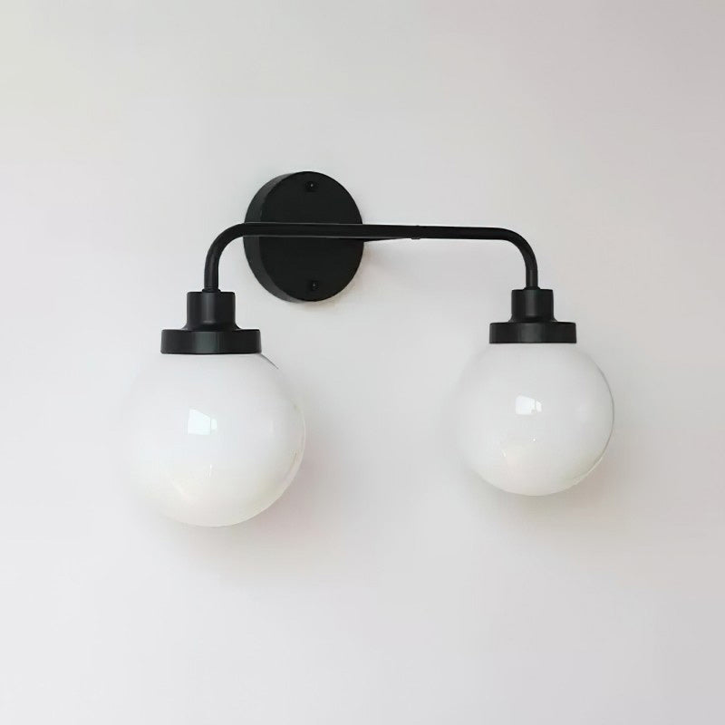 Belling Contemporary Glass-Shade Wall Light