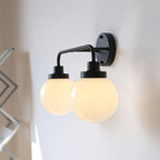 Belling Contemporary Glass-Shade Wall Light