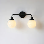 Belling Contemporary Glass-Shade Wall Light
