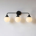 Belling Contemporary Glass-Shade Wall Light