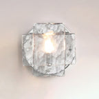 Bergen Sculptural Ice-Glass Wall Sconce