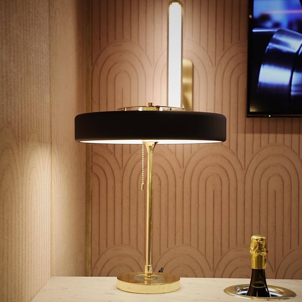 Revolve Iron & Acrylic Sculptural Table Lamp