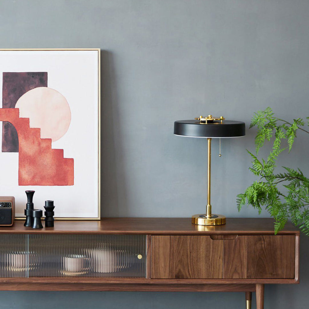 Revolve Iron & Acrylic Sculptural Table Lamp