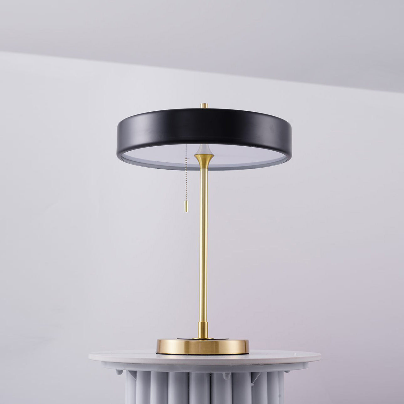 Revolve Iron & Acrylic Sculptural Table Lamp