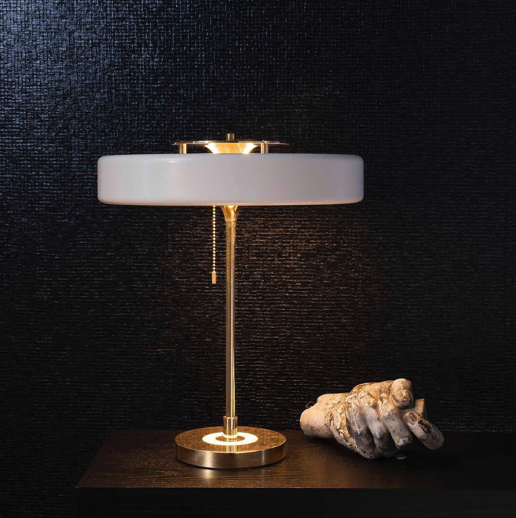 Revolve Iron & Acrylic Sculptural Table Lamp