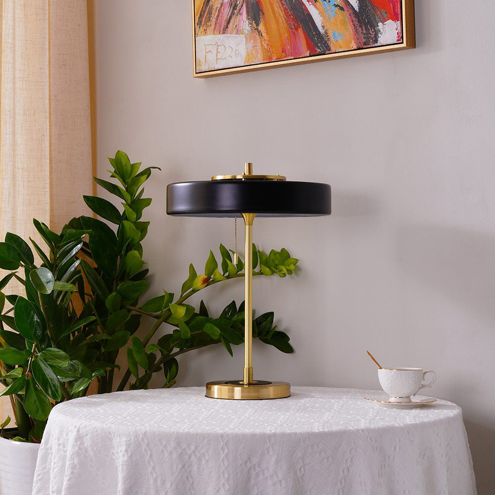 Revolve Iron & Acrylic Sculptural Table Lamp