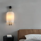 Bertha Fluted Milk-Glass Wall Lamp