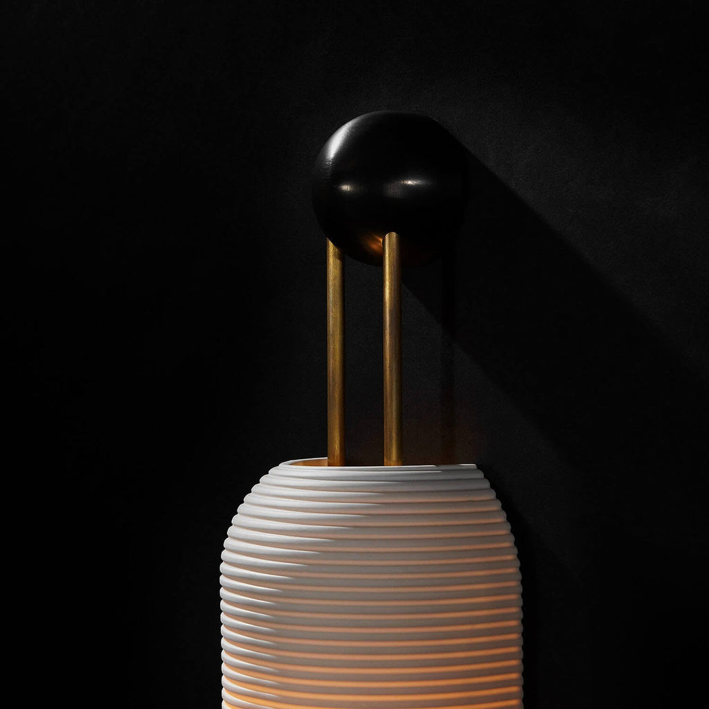 Bertha Fluted Milk-Glass Wall Lamp