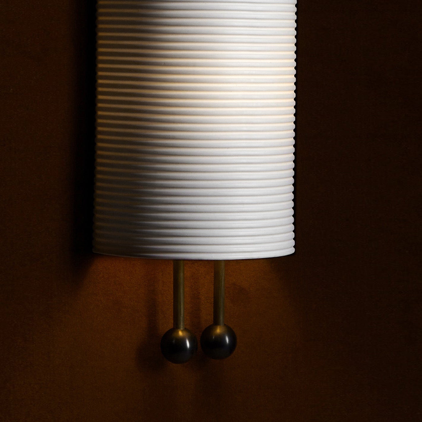 Bertha Fluted Milk-Glass Wall Lamp