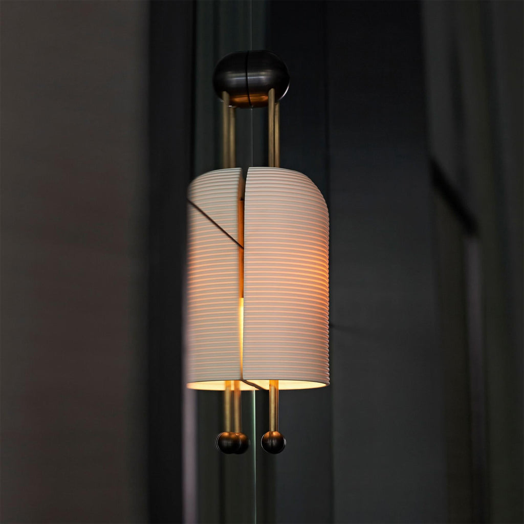Bertha Fluted Milk-Glass Wall Lamp