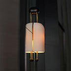 Bertha Fluted Milk-Glass Wall Lamp