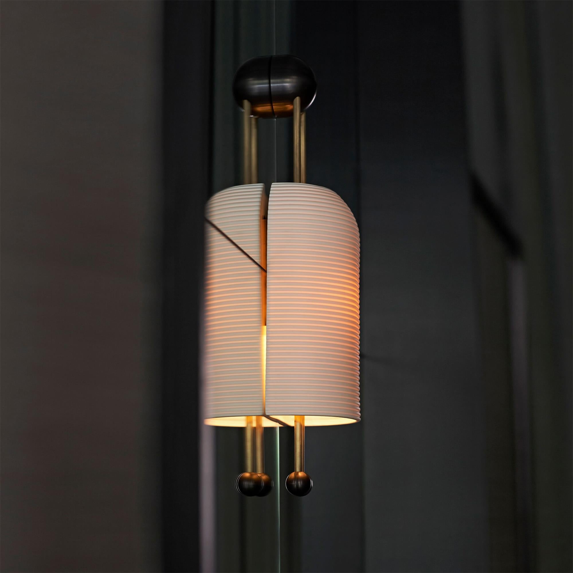 Bertha Fluted Milk-Glass Wall Lamp