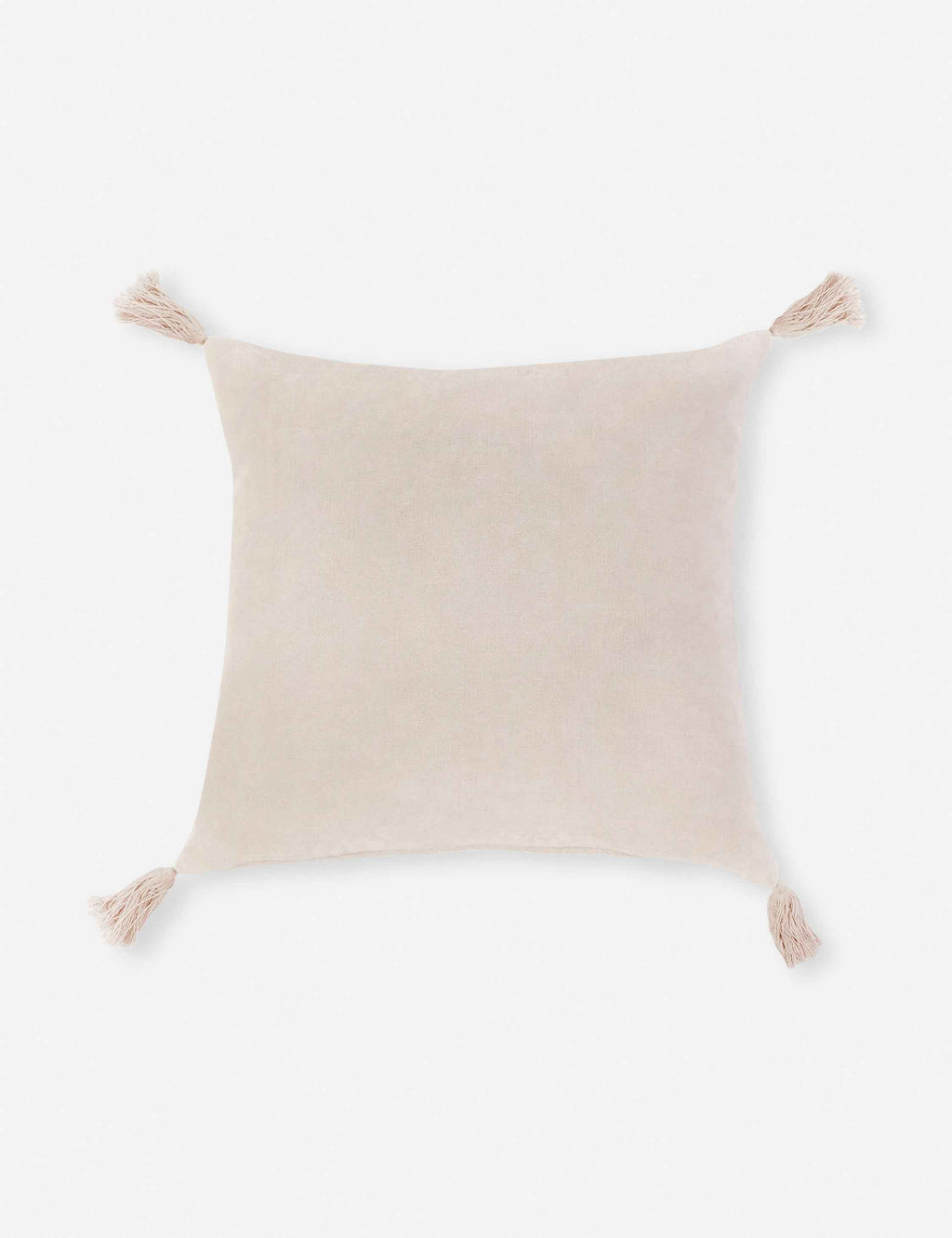 Bela Velvet Pillow | Soft Fabric with Corner Tassels