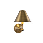 Bicklett Adjustable Brass Cone Wall Sconce