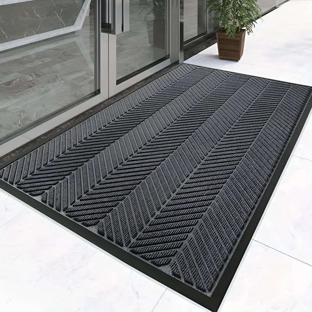 BildenWechsel: modern doormat with geometric pattern – durable, easy to care for & safe for indoor & outdoor areas