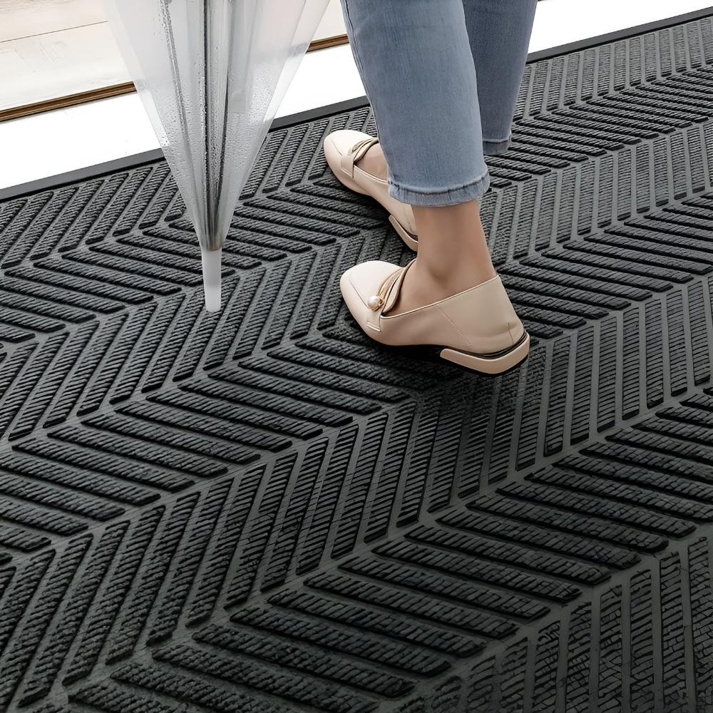 BildenWechsel: modern doormat with geometric pattern – durable, easy to care for & safe for indoor & outdoor areas