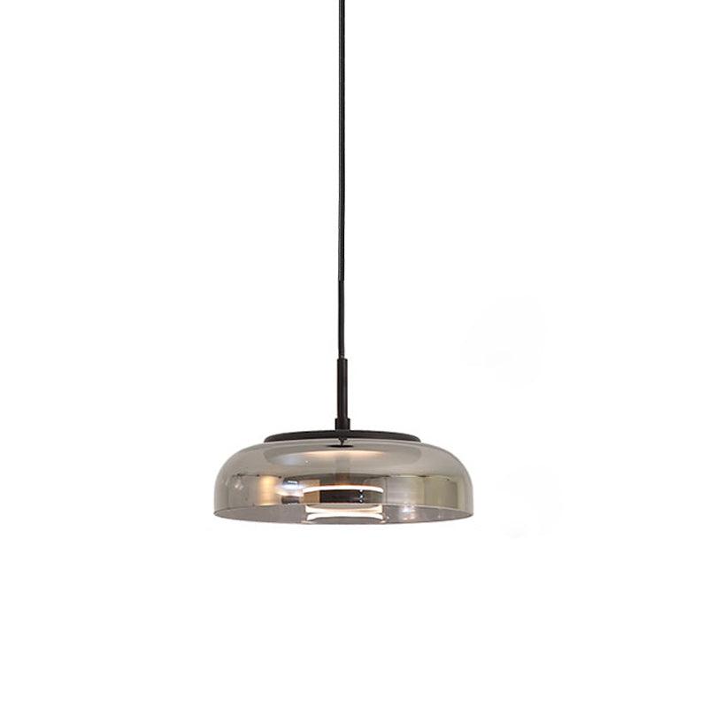 Solara: Pendant Light made of Brass & Glass with Integrated LED – for Dining Room & Living Room