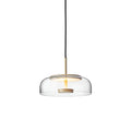 Solara: Pendant Light made of Brass & Glass with Integrated LED – for Dining Room & Living Room