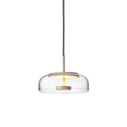 Solara: Pendant Light made of Brass & Glass with Integrated LED – for Dining Room & Living Room