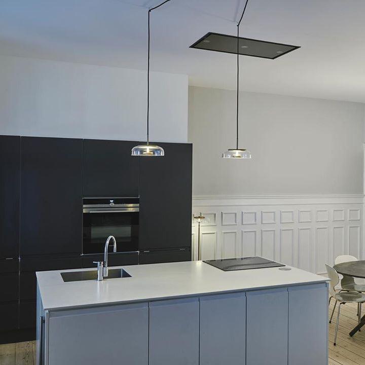 Solara: Pendant Light made of Brass & Glass with Integrated LED – for Dining Room & Living Room