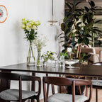 Solara: Pendant Light made of Brass & Glass with Integrated LED – for Dining Room & Living Room