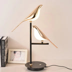 BirdLume: Elegant LED Nightstand Lamp in Bird Design – Energy-Saving Desk Lamp