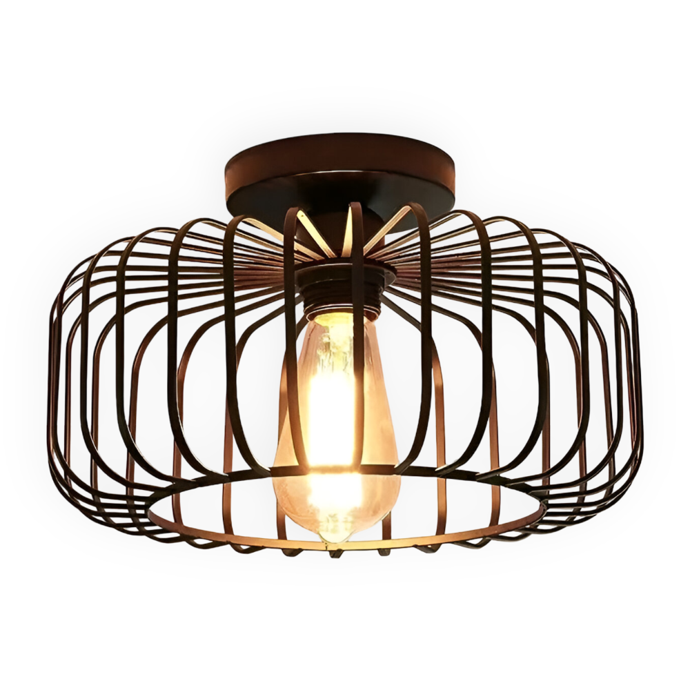 Birdcage Ceiling Lamp, E27 Socket, Surface Mounted, AC Power