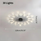Kora LED Plafondlamp | Dimbaar, Modern Design in Zwart of Goud