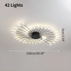 Kora LED Plafondlamp | Dimbaar, Modern Design in Zwart of Goud